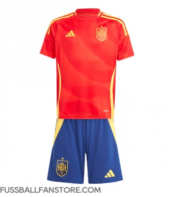 Spanien Replik Heimtrikot Kinder EM 2024 Kurzarm (+ Kurze Hosen)